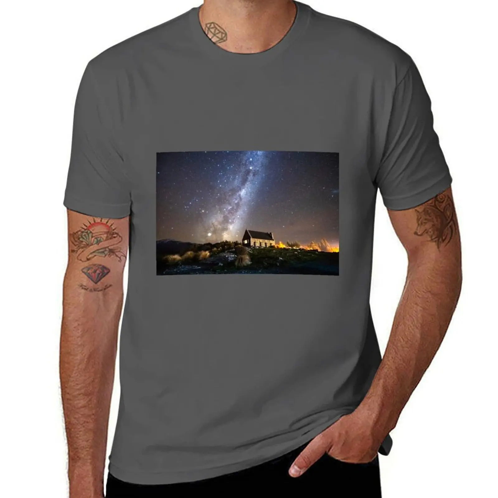 Camiseta Tekapo Milky Way Fitness de manga corta de secado rápido