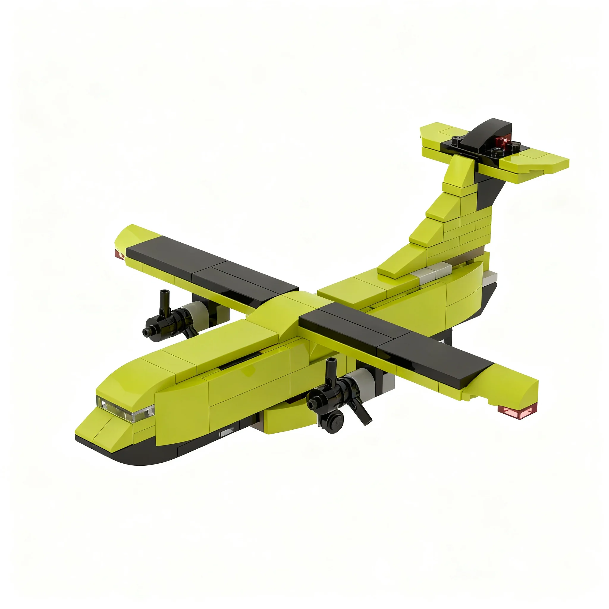 194pcs MOC City Airport ATR 72-600F Cargo Aircraft Model Building Blocks Christmas Gifts Toy Brick Craft Assemble Collection