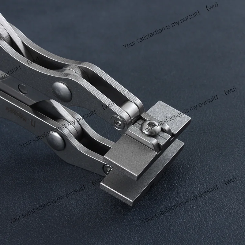 Second-generation cost-effective, flat-mouthed pliers, parallel pliers, handmade DIY leather pliers 38mm 350g