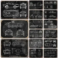 Soviet BA Armored Car Recon Vehicle Metal Sign Military Technical Drawing Plaque Mowag Piranha BTR MAZ Panhard Deacon Artillery