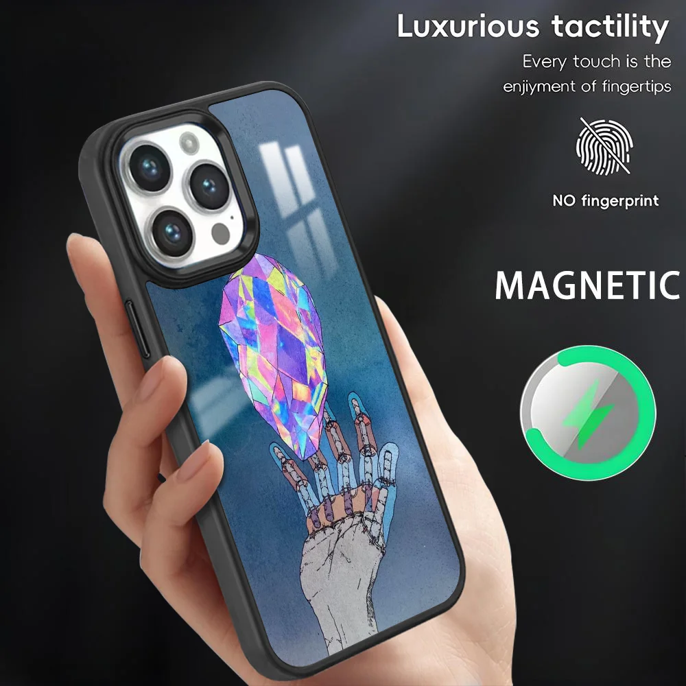 

Singer Y-Yonezu K-Kenshi Phone Case For iPhone 16 15 14 13 12 11 Pro Max Plus Mini Magnetic Magsafe Wireless Charging Cover