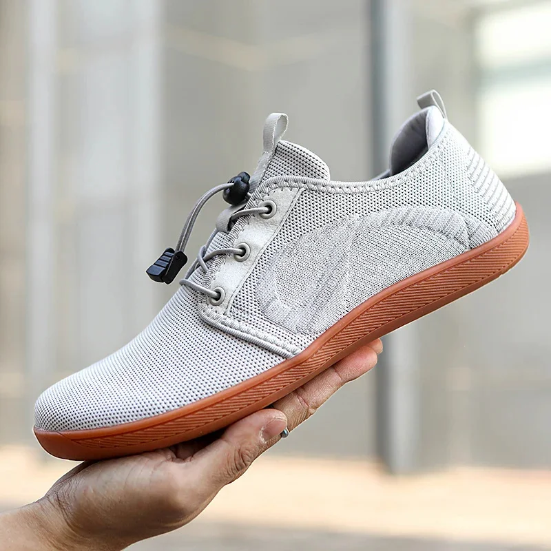 Unisex Wider Shoes Breathable Mesh Men Barefoot Wide-toed Shoes Flats Soft Zero Drop Sole New Wider Toe Sneakes Large Size 36-47