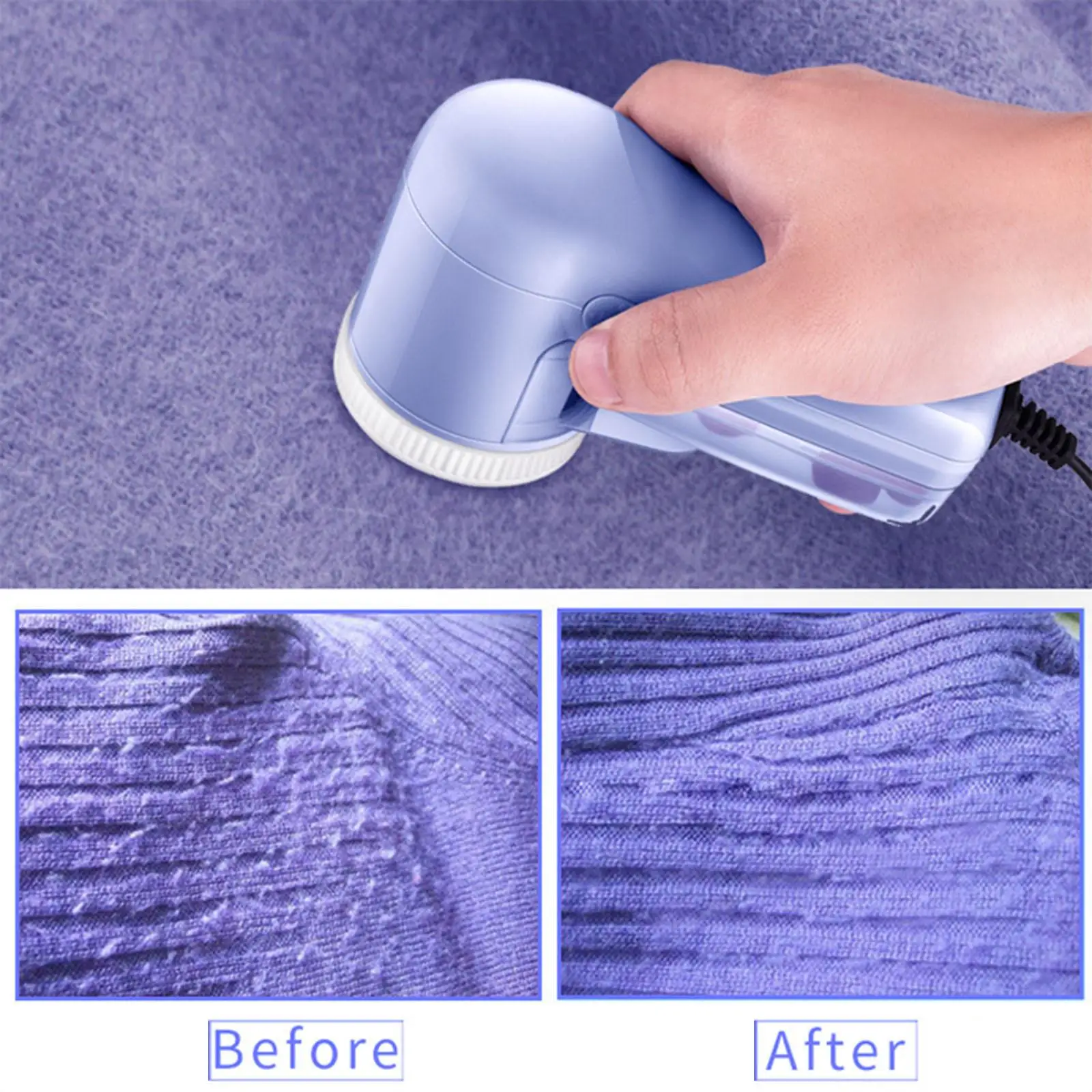 Portable Fabric Shaver Remover Cleaner for Cotton Clothes Synthetic Fibers