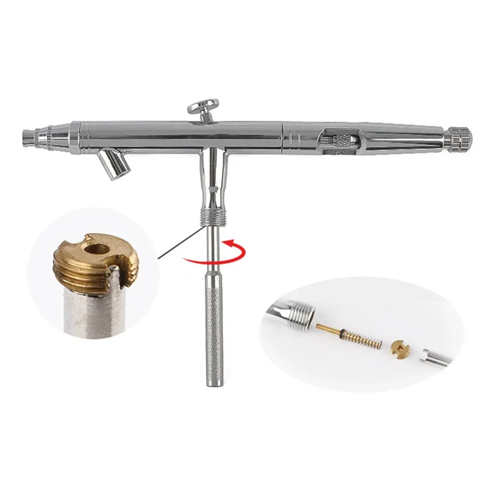 Imagem -04 - Ferramenta de Reparo de Limpeza de Aerógrafo Pro Suprimentos de Pintura de Aerógrafo Sistema de Aerógrafo Ponta do Bico Instalação de Aerógrafo Removedor Pistola de Pulverização