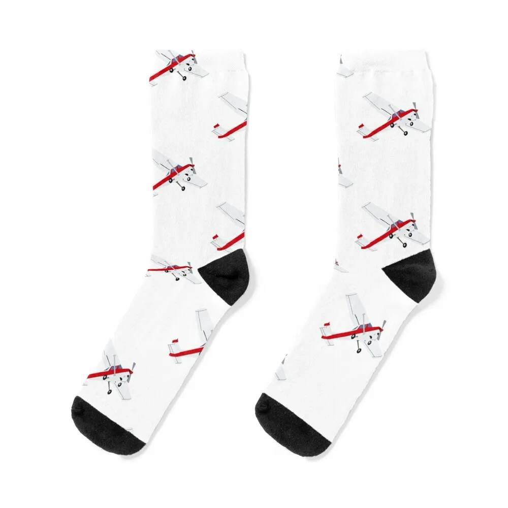 

Cessna 152 RED Socks funny gift moving stockings christmas gift Men Socks Luxury Brand Women's