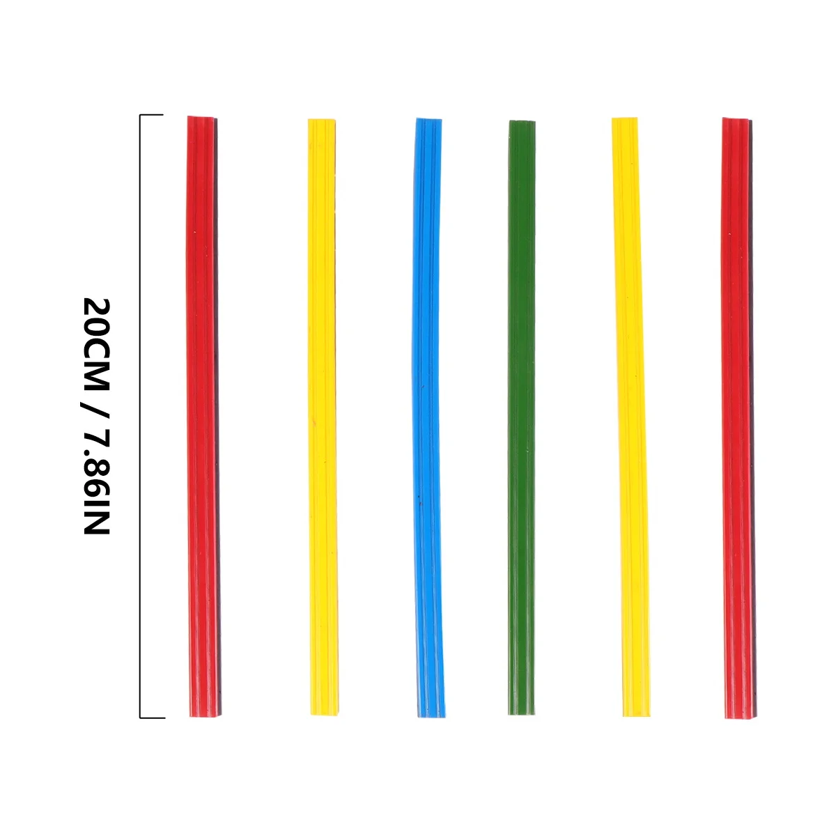 12Pcs White Board Magnetic Strip Premium Colorful Easy to Use Adhesive Backing Iron Attachable for Office School Storage