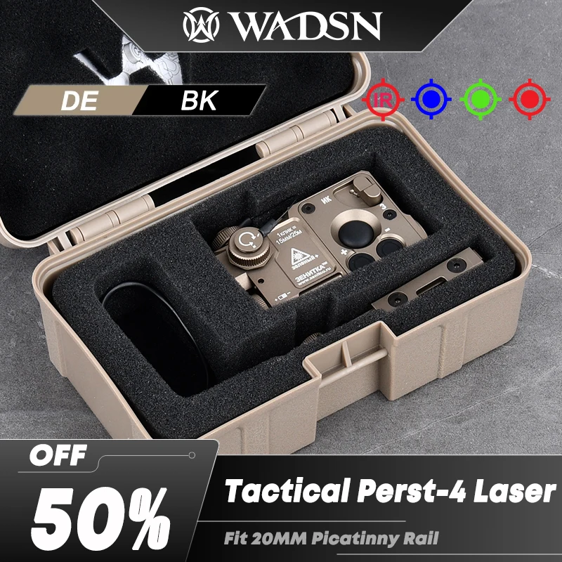 

Tactical Perst-4 IR Laser Zenitco Hunting Strobe Function CNC Metal Red Blue Ray KLESCH 2P AK-SD Light Fit 20mm Rail WADSN