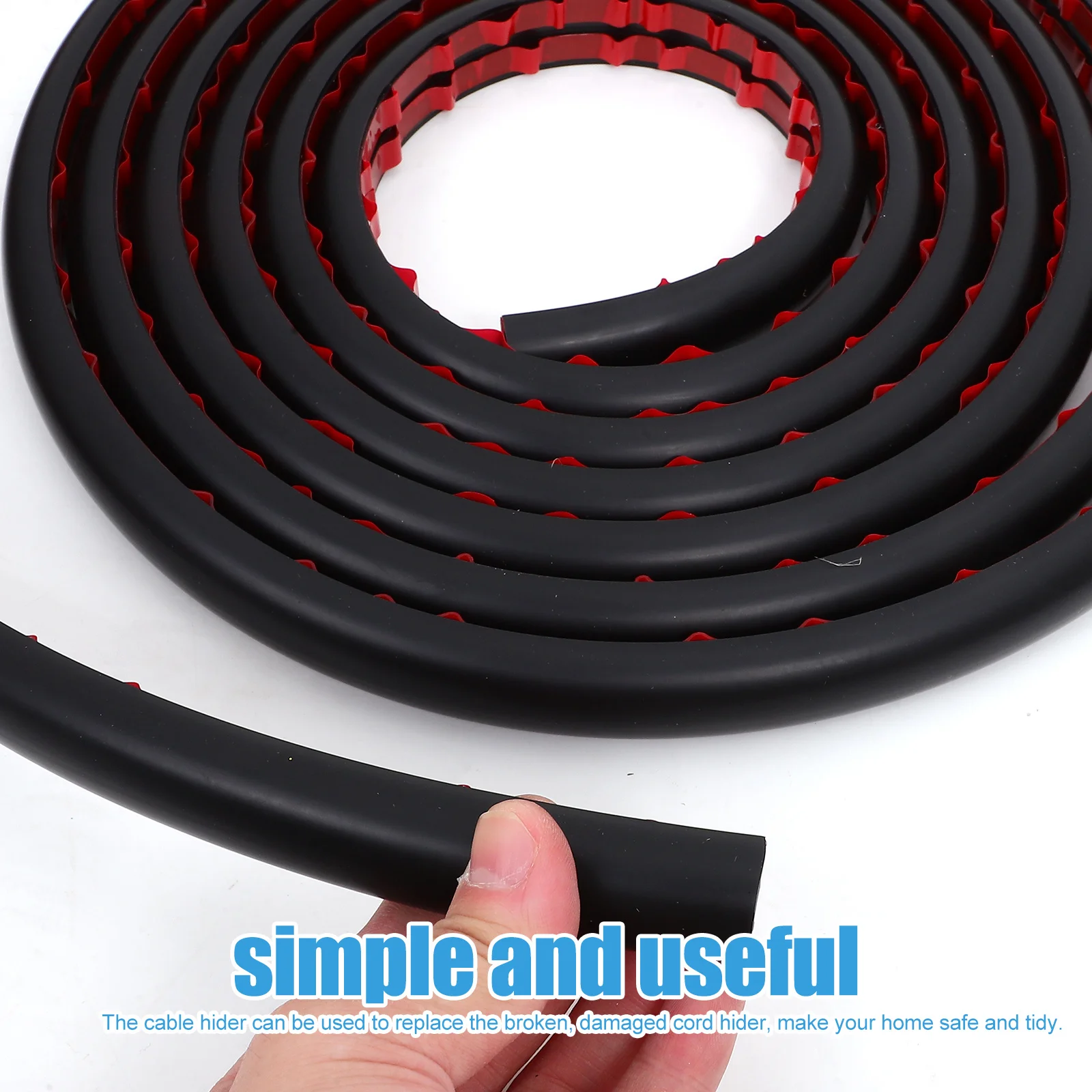 

PVC Cable Hider Wall Strips for Organizing Wires on Wall Wiring Channel to Conceal Cords Neatly Home Office Use