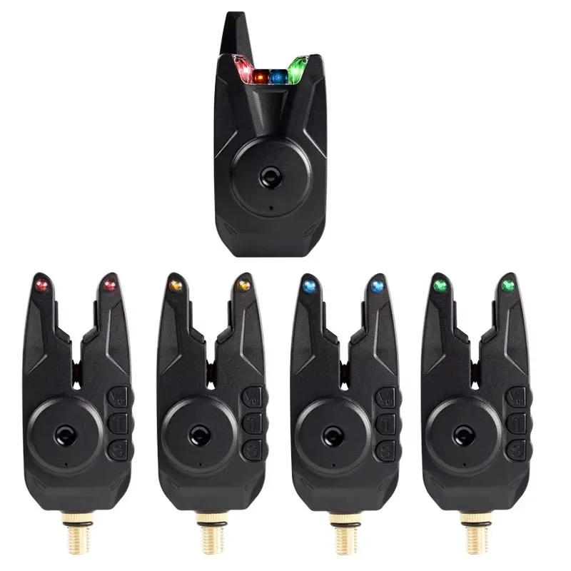 

New JY-80 1 + 4 Carp Fishing Alarm Set Waterproof Fishing Wireless Bite Alarm Indicator Carp Fishing Tackle