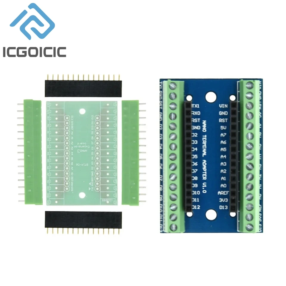 NANO V3.0 3.0 Controller Terminal Adapter Expansion Board NANO IO Shield Simple Extension Plate For Arduino AVR ATMEGA328P