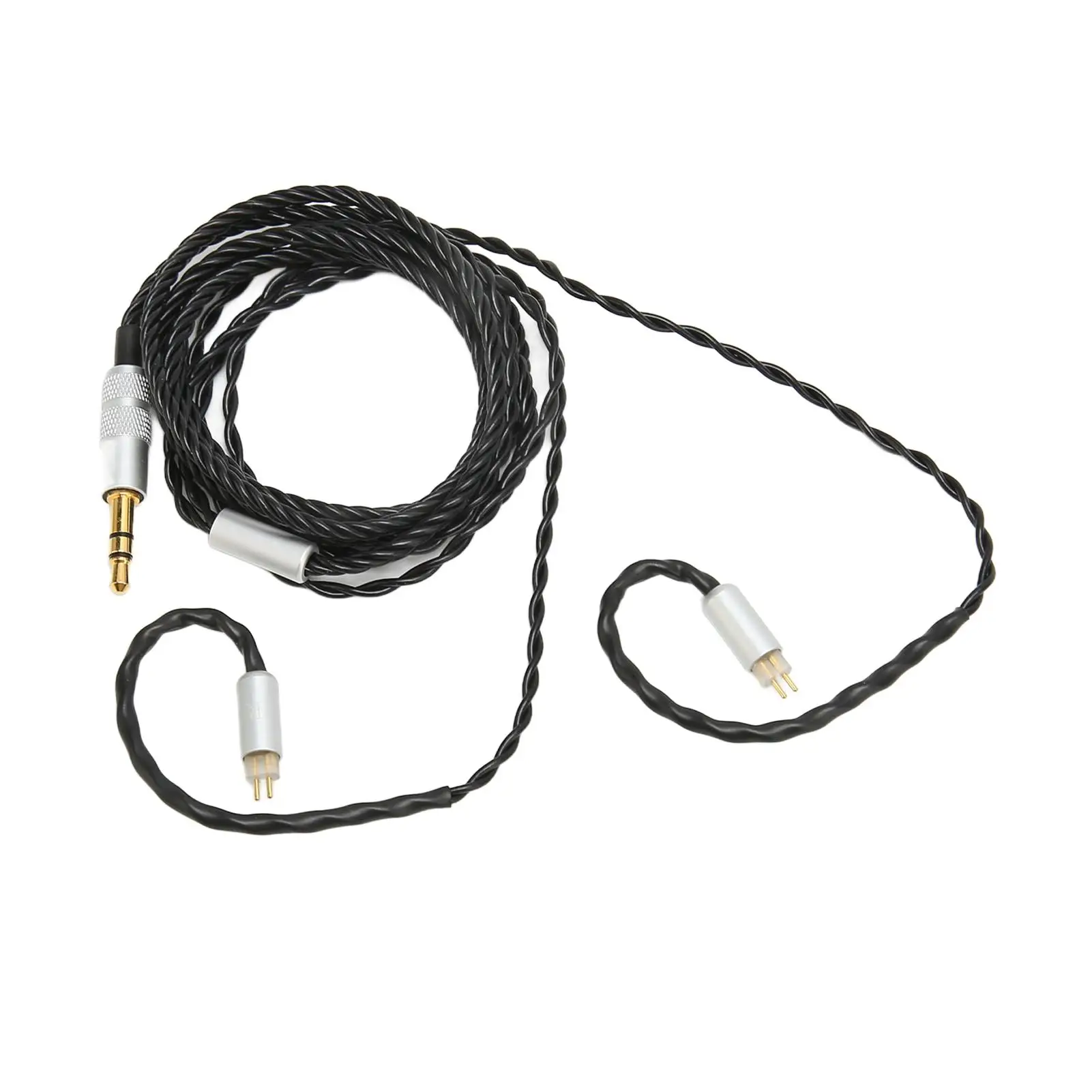 2 Pin 0.78mm Upgrade Cable: 3.5mm Plug, OFC Core, Earbud Wire for AS10, AS06, ZST, ZS3, ZS10, ES3, ES4, ZSR