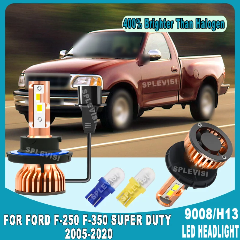 

9008 Significantly Improve Highway Night Safety LED HEADLIGHT For Ford F-250 F-350 Super Duty 2005 2006 2007 2008 2009 2010-2020