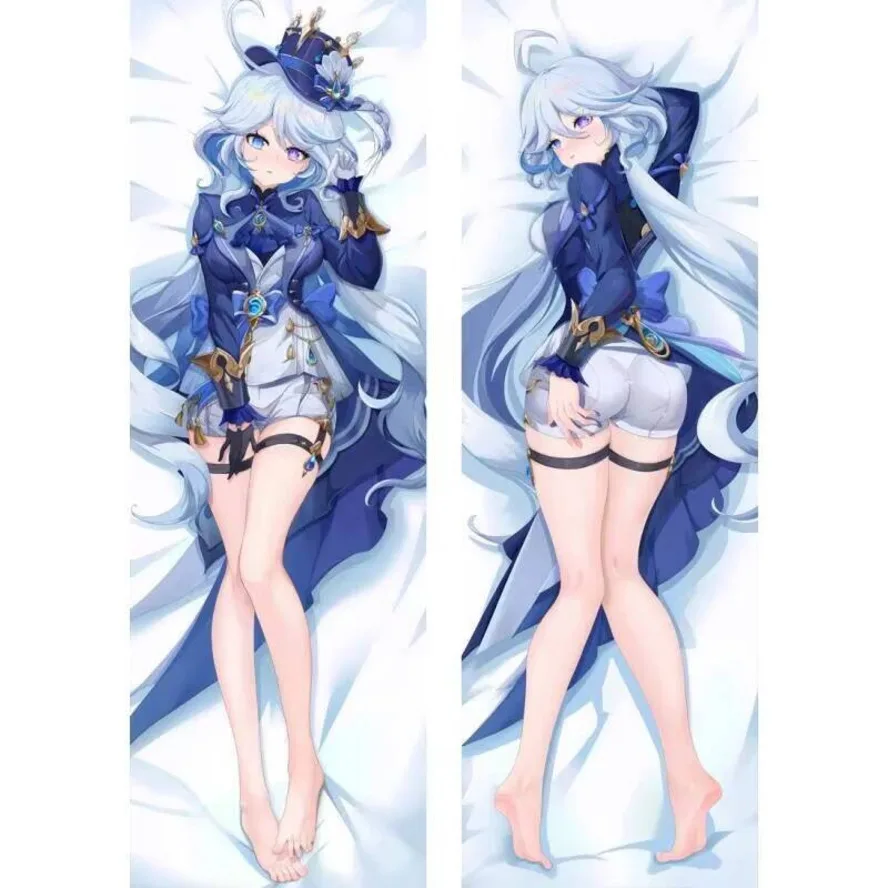 

Body Anime Pillow Dakimakura Case Genshin ACG Impact Furina Sexy Pillowcase 60X180cm