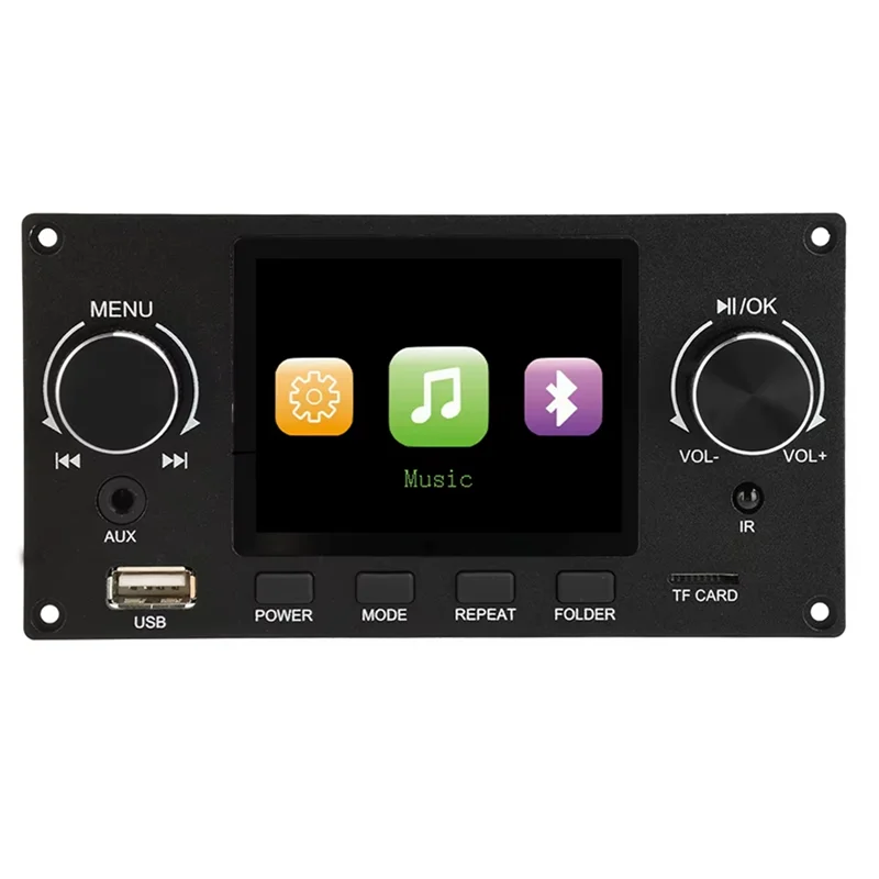 A37T-I2S Digital Audio Output Player Car FM Radio Module Support I2S Digital Audio Output Player Black