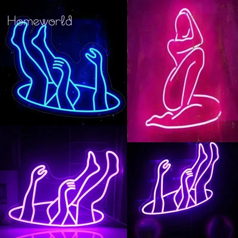 

Charming Legs Neon Sign Light Custom Sexy Girl Neon Logo Signs Decor Bedroom Home Bar Man Cave Game Room Party Gift USB plug