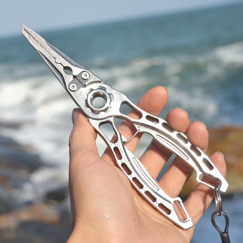 Portable Multifunctional Fishing Pliers Non‑Slip Handle, Practical Line‑Cutter Hook Remover Split‑Ring Opener Angling Hand Tool