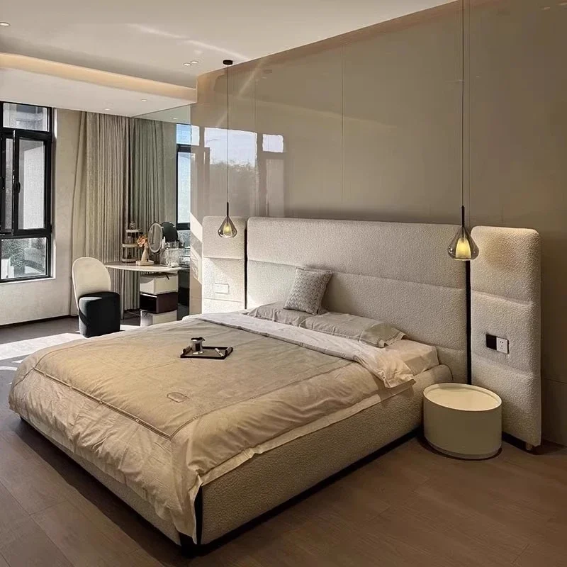 Apartment Design Bed Confortable Wedding Create Fashionable Modern Bed Minimalist High Quality Nordic Cama De Casal Furniture