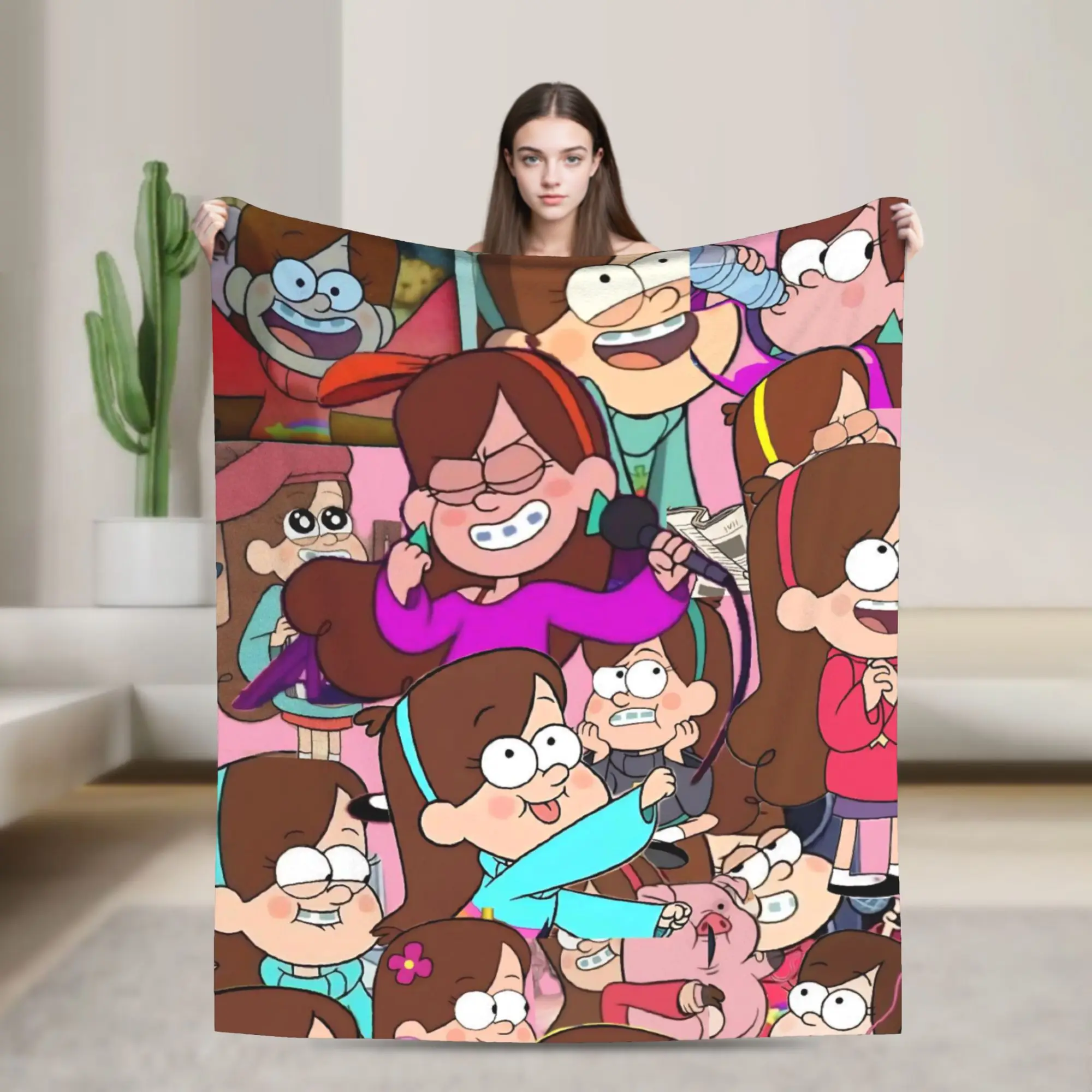 Super Soft G-Gravity Falls Throw Blanket Premium Flannel Fleece Lightweight  Bed Blanket Cozy Warm Blankets All Season Use