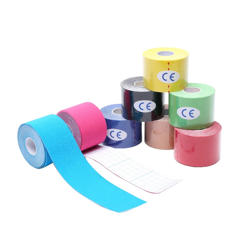 Cinta de kinesiología atlética, vendaje de alivio del dolor muscular, Elastoplast, recuperación deportiva, gimnasio, resistente al agua, tenis, 5M