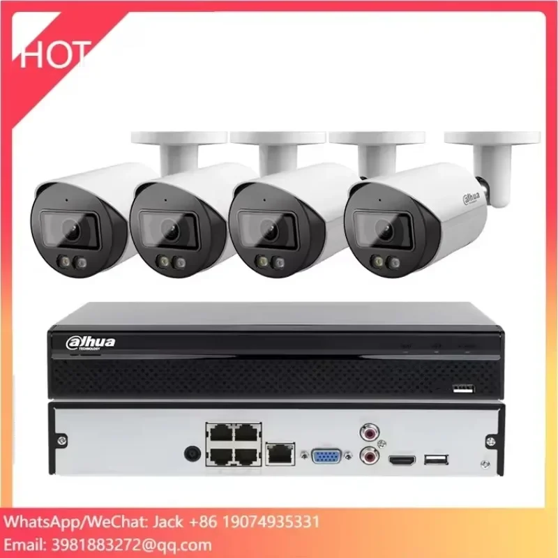 Original 8ch 4 canales 16ch NVR POE 4MP 8MP 5mp 6mp Bullet Dome HD sistema de cámaras de seguridad con detección de movimiento