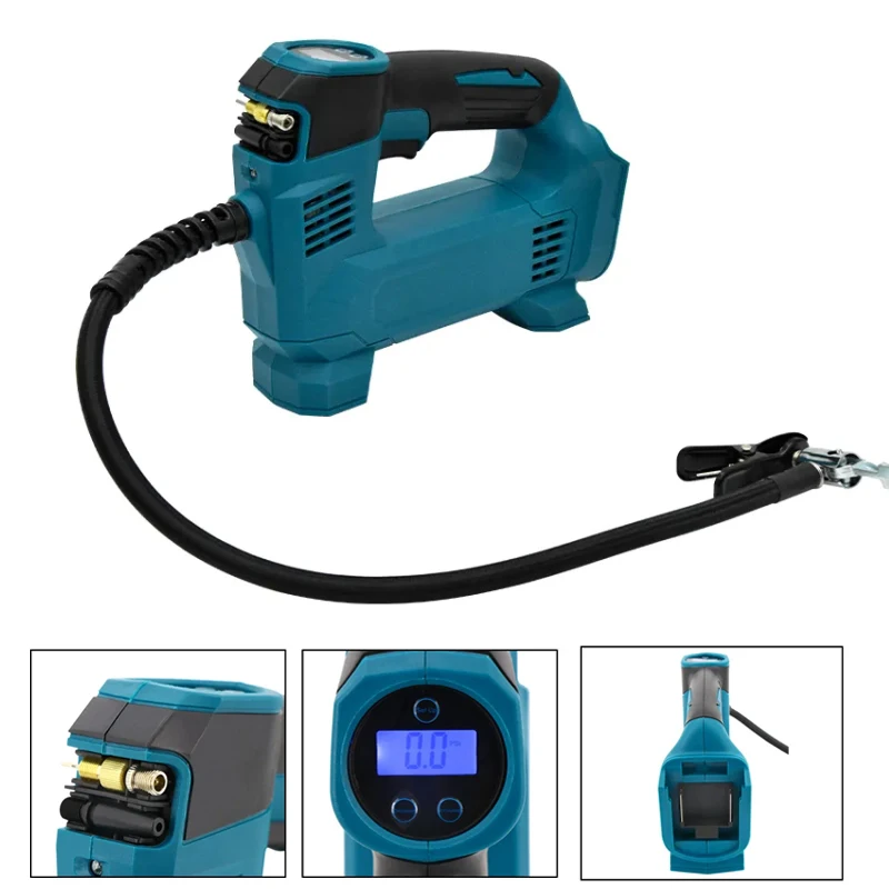 Car Air Compressor Pump For Makita 18V Battery With Digital Display Electric Air Pump Cordless Inflatable Pump Pneumatic Tool