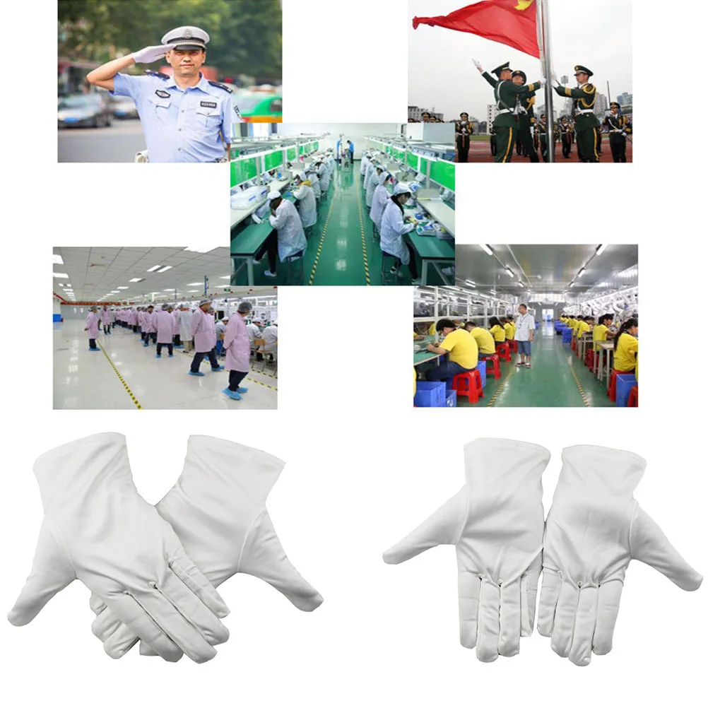 

5 Pair Ultrafine Fiber Protective Gloves for Cleaning Home Restaurant Food Preparation Polyester Dust Free Cloth Long Lasting