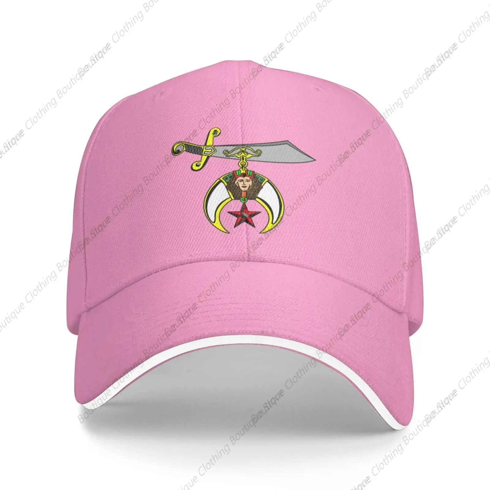 

Masonic Shriner Gifts Pink Baseball Cap Dad Hat Plain Men Women Trucker Hats