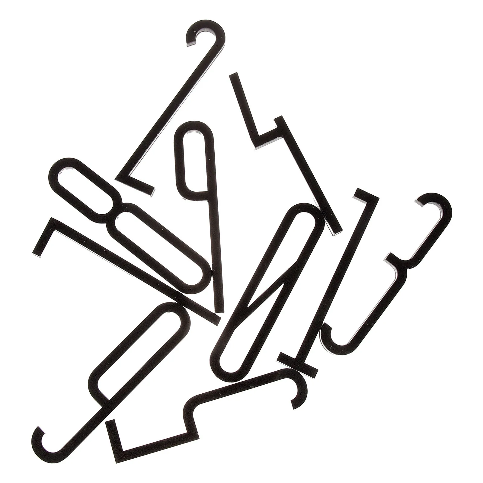 

10Pcs Number Wall Stickers Durable 3D Electroplated House Address Numbers Black Self Adhesive Easy Install for Outside Home