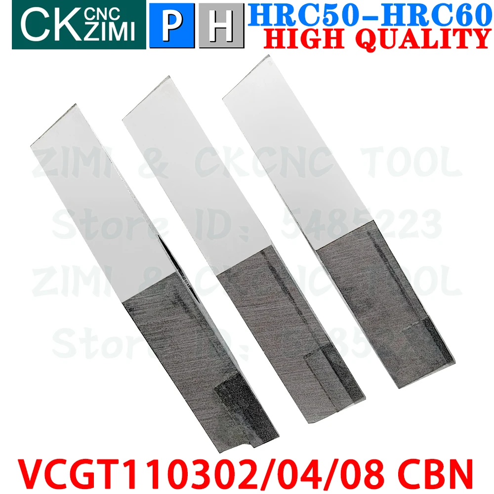 VCGT110302 VCGT110304 VCGT110308 CBN Boron Nitride Inserts Turning Inserts Tools VNMG VCGT 1103 CBN CNC Metal Lathe Cutting Tool