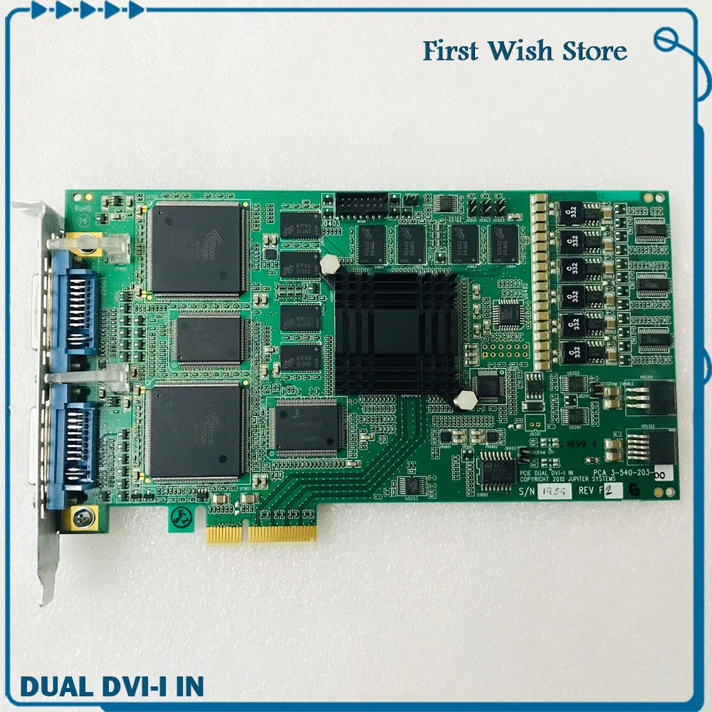 

For JUPITER SYSTEMS 3-540-203-00 Graphic Card PCIE DUAL DVI-I IN PCA Dual Channel Acquisition Card