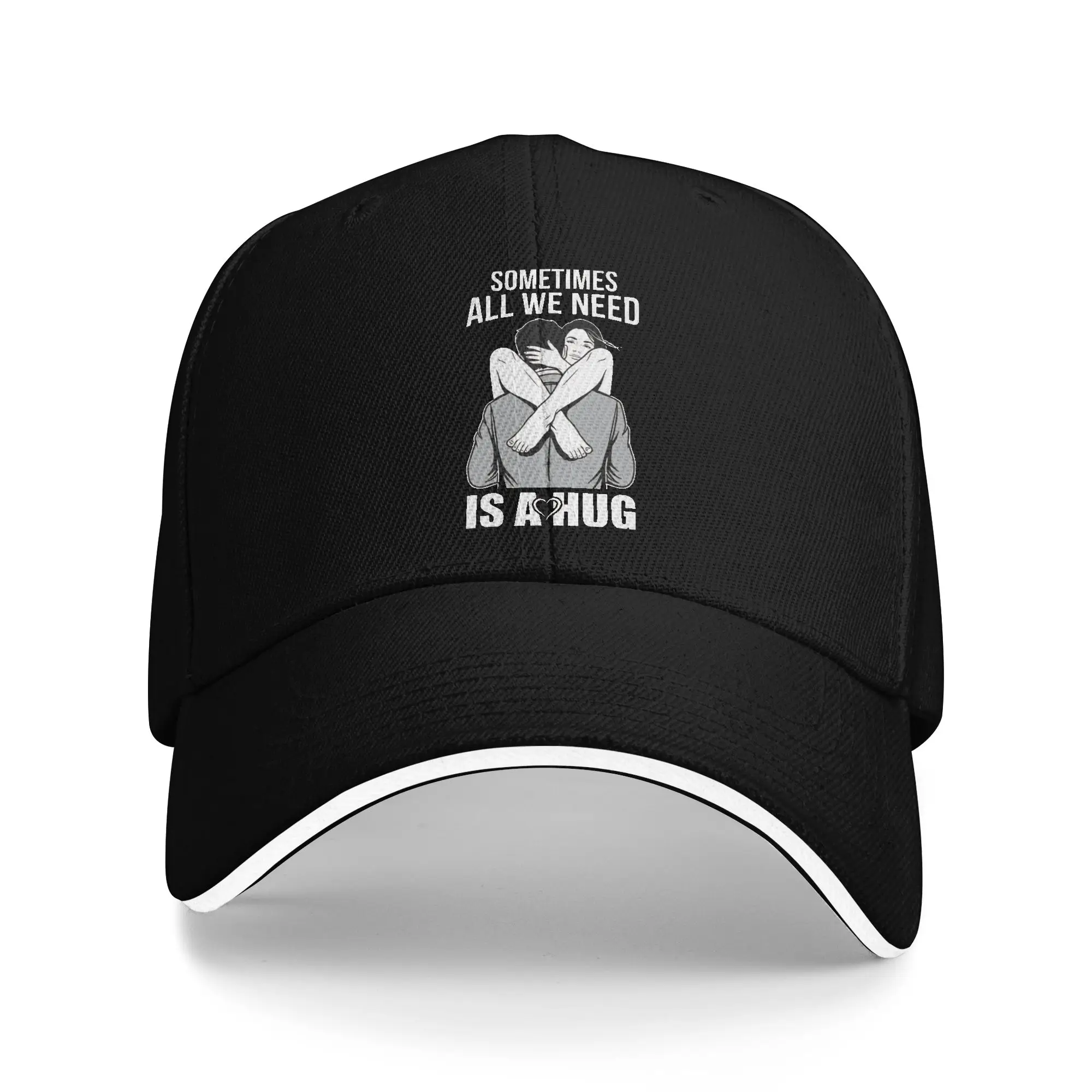 Sometimes All We Need is A Hug  Baseball Cap  Fashion Trucker Hat Summer Female Male Kpop Rock Baseball Caps