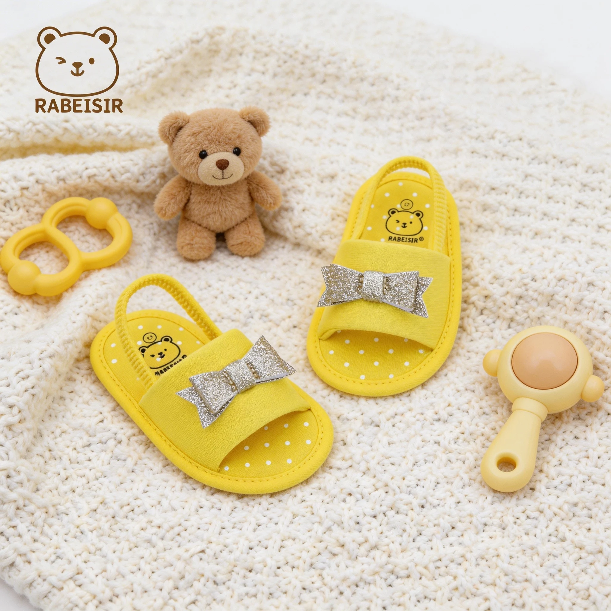 

Spring and summer baby sandals, baby walking shoes, soft sole, comfortable, 0-1 and a half year old baby floor shoes