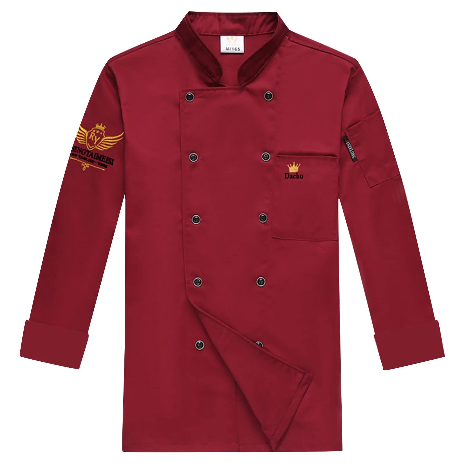 Men Cake Shop Cafe Pastry Chef Costume French Restaurant Hotel Chef Uniform Kitchen Canteen Cook Work Long/Short Sleeve Jacket