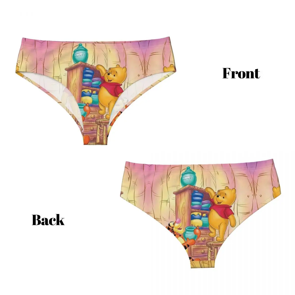 الرسوم المتحركة النسائية المخصصة ويني ذا بوه سراويل داخلية مريحة