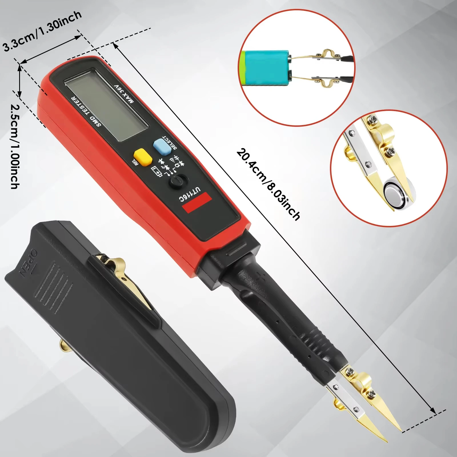 

UNI-T UT116A UT116C SMD Tester Fuse Monitor Battery Powered Circuit Tester Meter Multimeter Auto Car Power Circuit Testing Tool