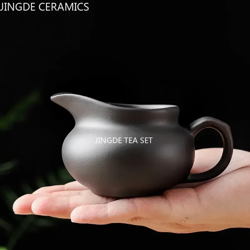 Chinese Purple Clay Fair Cup Cha Hai Master Teacup Handmade Tea Set Accessories Household Drinkware Large Capacity Tea Separator