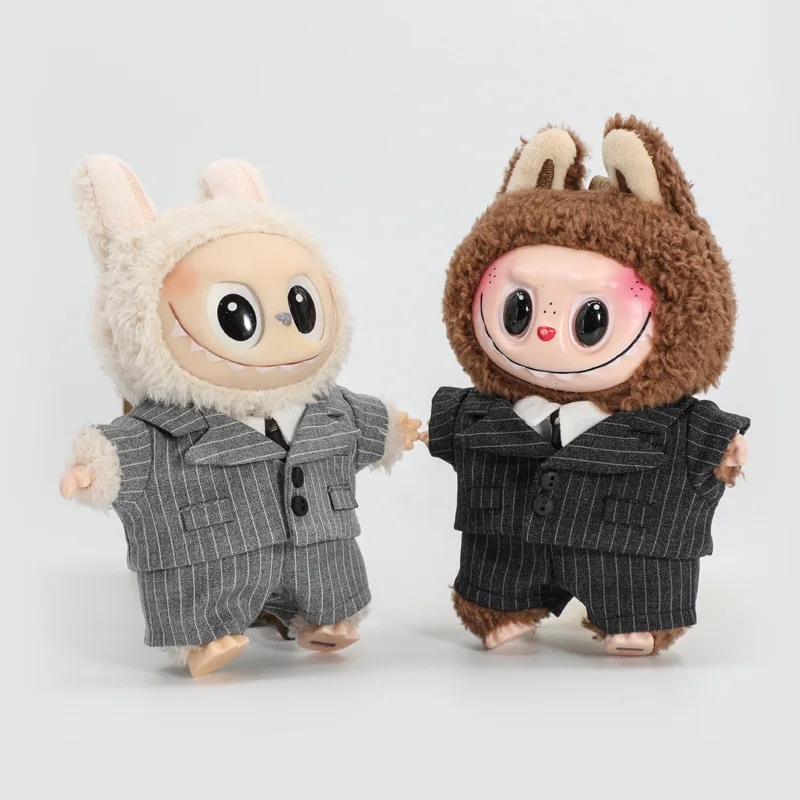 Labubu baby clothes suit, collegiate style uniform set, 'Legal Pact' dress-up doll clothes, 15cm baby clothes