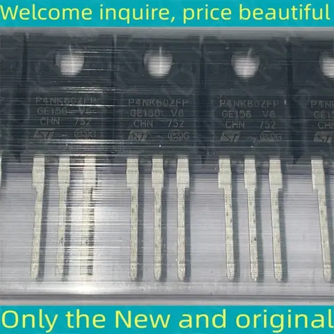 10PCS P4NK60ZFP New Original Chip IC STP4NK60ZFP  STP4NK60 4NK60 TO-220F