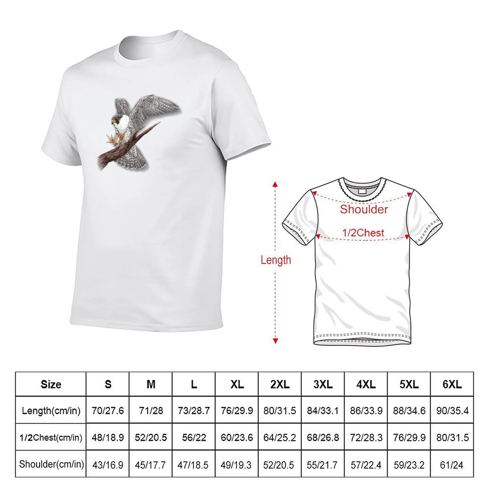 Peregrine Falcon Watercolor T-Shirt anime figures sublime mens big and tall t shirts