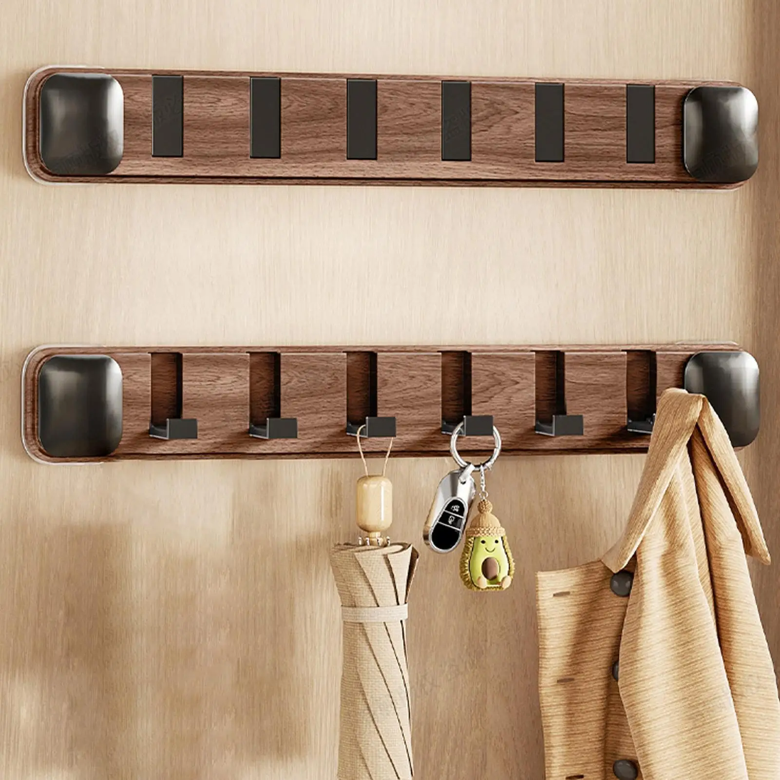 

Wall Mounted Coat Hooks Coat Rack Wall Mount Clothes Hooks Suction Cup Foldable Holder Rack for Kitchen Entryway Bathroom Shower