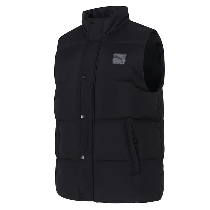 

Мужская спортивная куртка Puma, повседневная теплая куртка-жилет с воротником-стойкой, пуховый жилет 635755-01