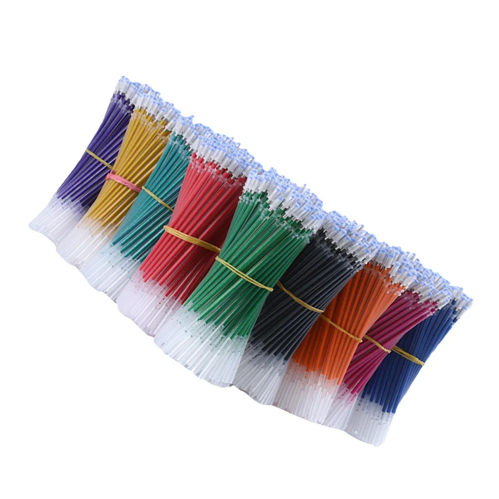 

100Pcs Glitter Gel Pen Ink Refills Plastic Refillable Pen Replacement Office Stationery Smooth Writing Glitter Pens for Adults