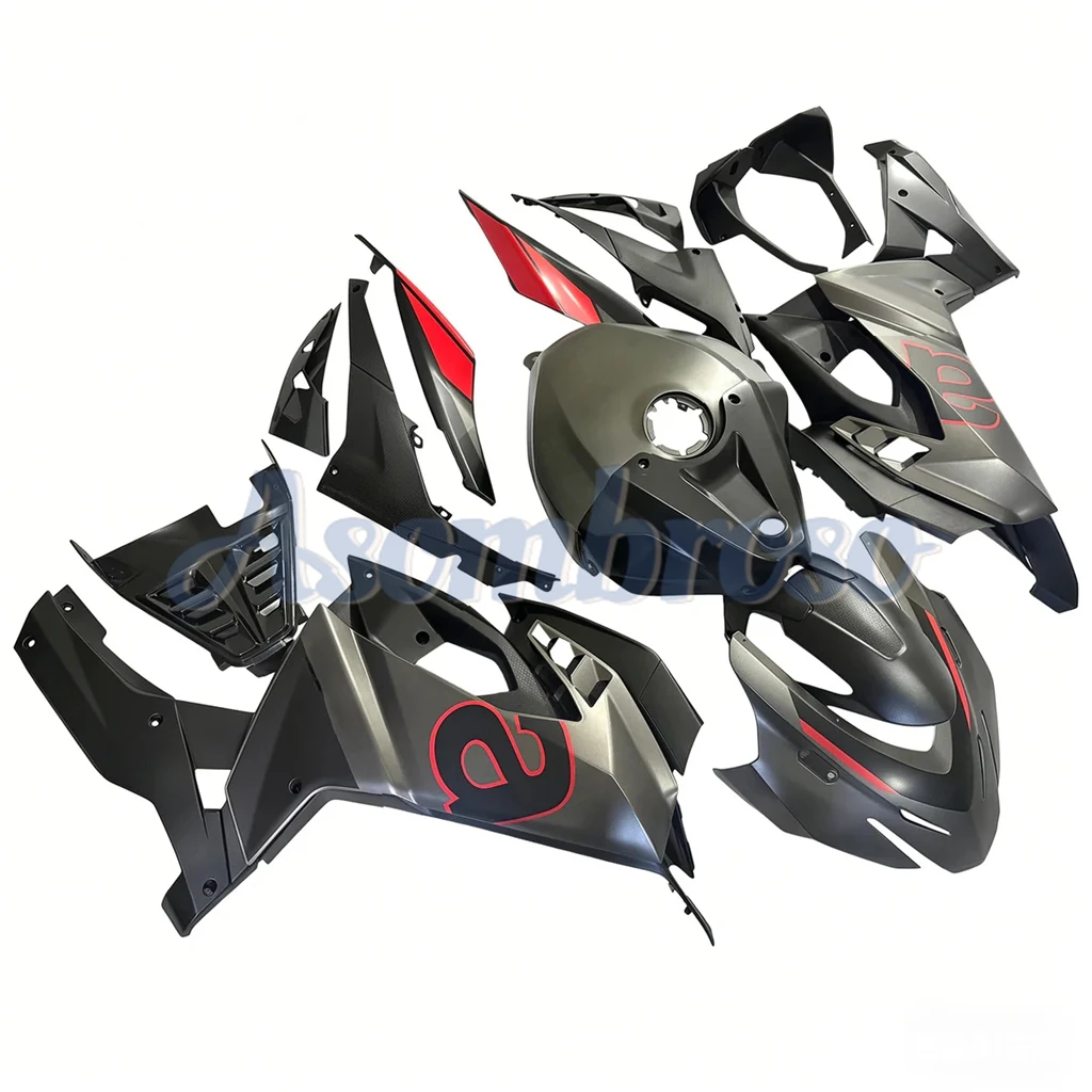 For Aprilia RS 457 2024 2025 2026 Motorcycle Fairing Kit ABS Injection Bodywork Fairings Cowl Cover Matte Black Gray