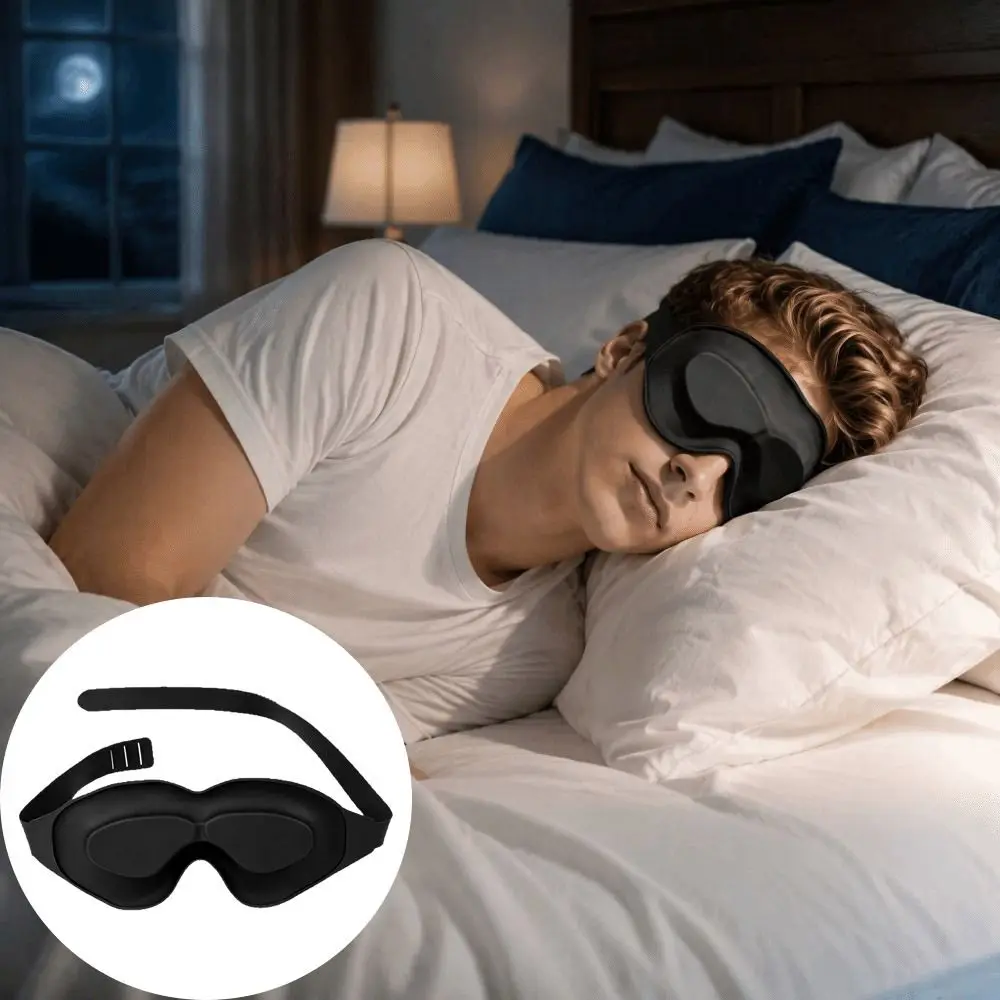 Light Blocking Dry Eye Sleep Mask Comfortable Moisturizing Moisturizing Eyeshade Silicone 3D Stereoscopic