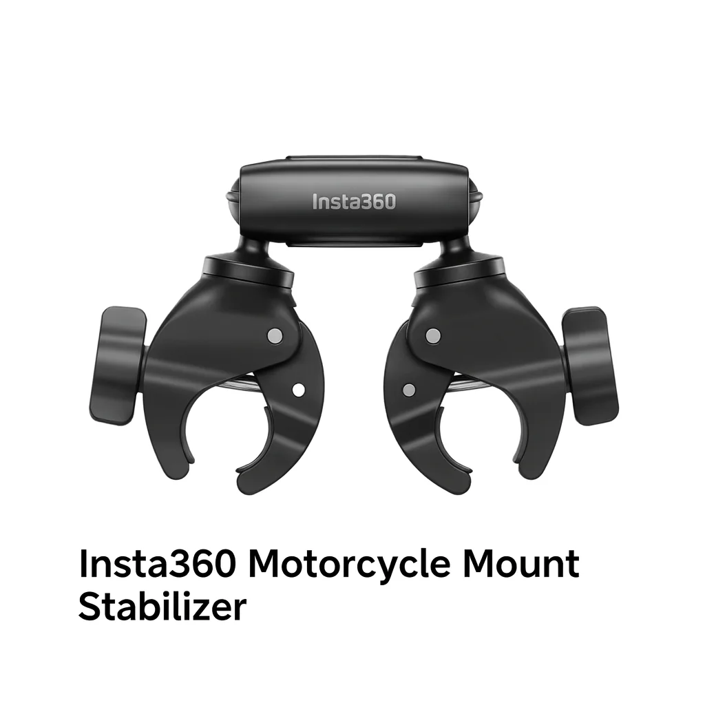 

Крепление стабилизатора удлинителя мотоцикла Insta360 | Надежный зажим с двойной шаровой головкой | Стабильная антивибрационная опора для GO Ultra, X5, X4