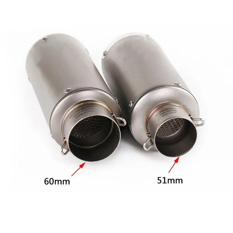 51mm/60mm Motorcycle Exhaust with DB Killer Motorcycle Exhaust Pipe Muffler Carbon Fiber GP-project Exhaust Pipe