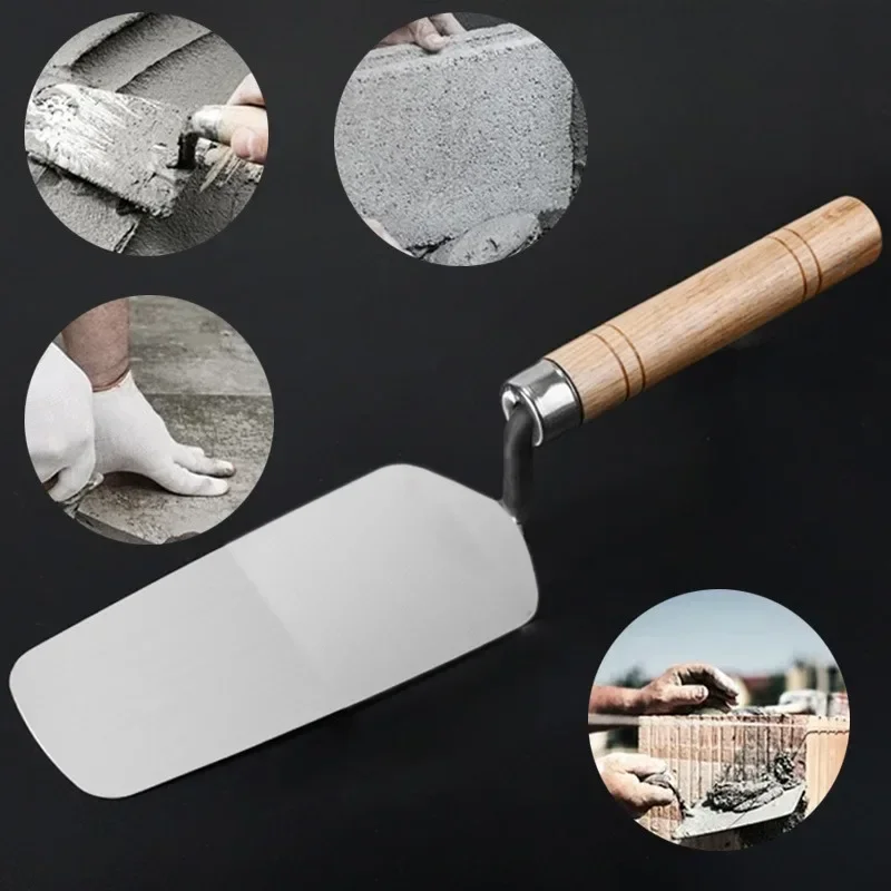 

Мастерок из нержавеющей стали, цельный формовочный нож для посуды, каменщик, укладка штукатурной плитки, ложка для штукатурки, нож для штукатурки