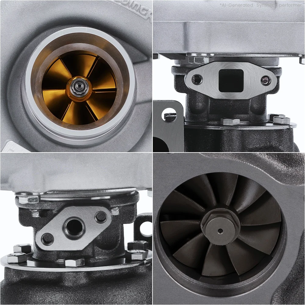 Verbesserter Billet T04E T3 T4 0,57 A/R Universal-Turbolader 400+PS für 1,5L-2,5L 4/6-Zylinder-Motoren – Detail 2