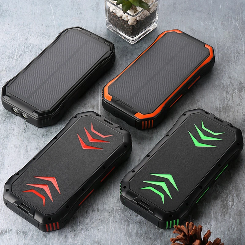 

JayoWade New High Quality USB 30000Mah 20000mah Solar Charger Power Bank Universal Portable Custom Fast Charging Solar PowerBank