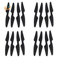 AED3-16 Pcs For Hubsan H501S X4 RC Quadcopter Propellers Blades 8CW/8CCW, Black
